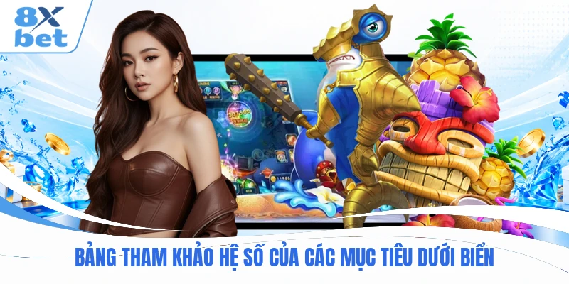 Bảng tham khảo hệ số của các mục tiêu dưới biển