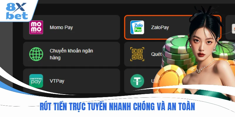 Rút tiền trực tuyến nhanh chóng và an toàn