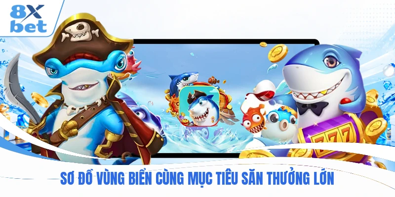 Sơ đồ vùng biển cùng mục tiêu săn thưởng lớn